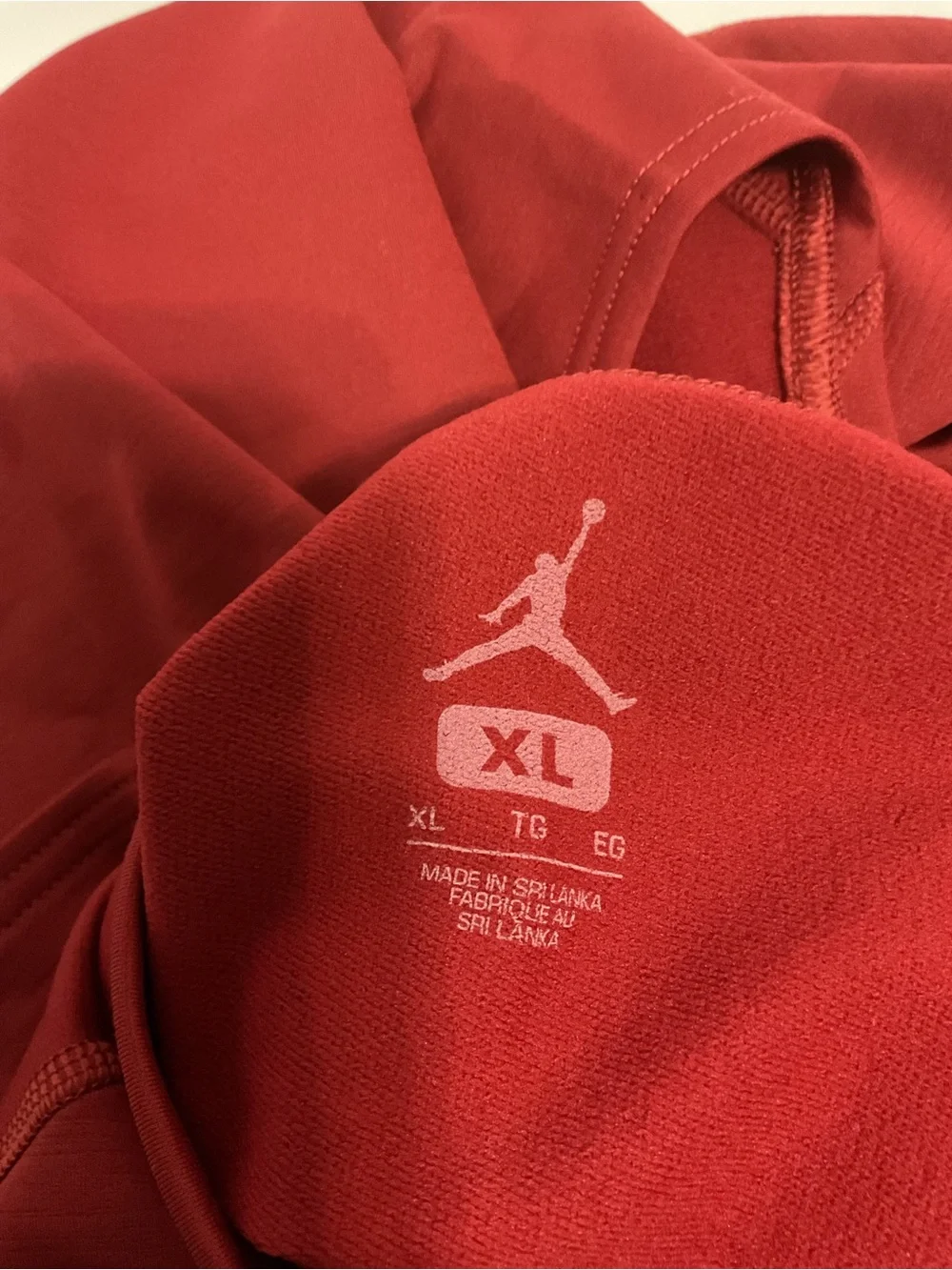 Jordan Red Sleeveless Athletic Tank Top with Silver Jumpman